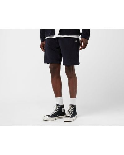 Fred Perry Towelling Shorts - Black