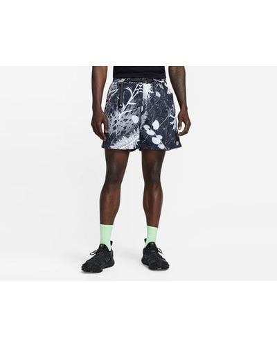 Nike Acg Allover Print Trail Shorts - Black