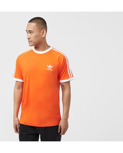 adidas Originals 3-Stripes California T-Shirt - Orange