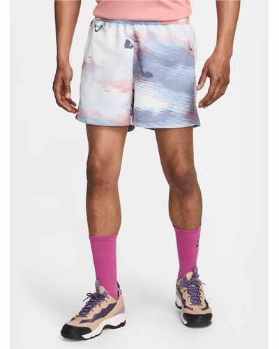 Nike Acg "reservoir Goat" All Over Print Shorts - Black