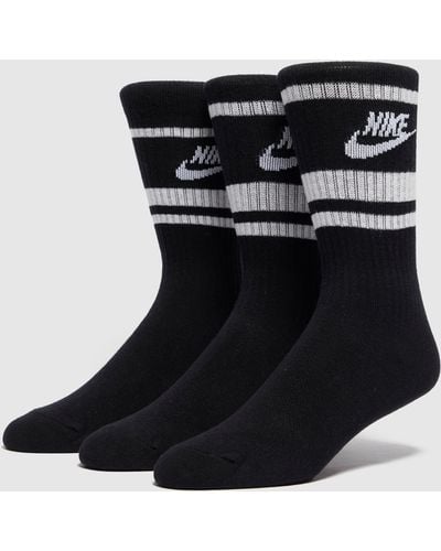 Nike 3-pack Essential Stripe Socks - Black