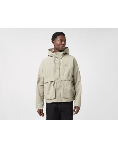Fred Perry Cropped Parka - Natural