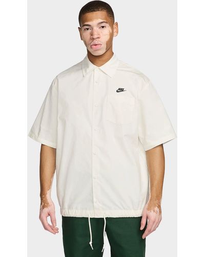 Nike Club Oxford Short Sleeve Shirt - White