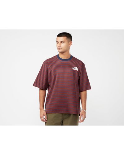 The North Face Easy Stripe T-Shirt - Rot