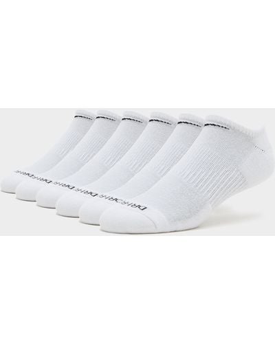 Nike Everyday Plus Cushioned No Show Socks (6 Pack) - White