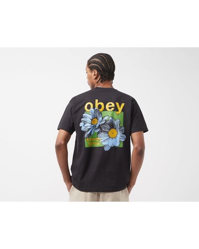 Obey Seeds Grow T-Shirt - Schwarz
