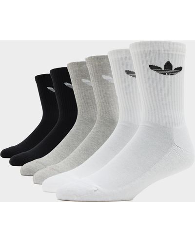 adidas Originals 6-pack Trefoil Cushion Crew Socks - Black