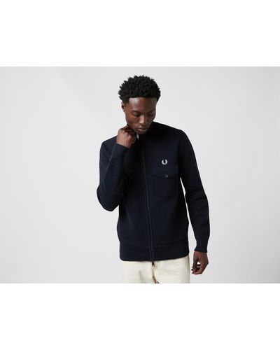 Fred Perry Knitted Track Jacket - Schwarz