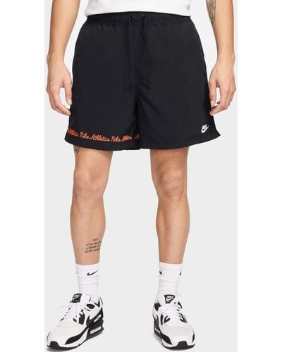 Nike Club Varsity Flow Shorts - Black