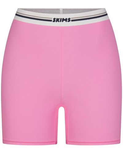 Skims Logo Bike Short - Pink