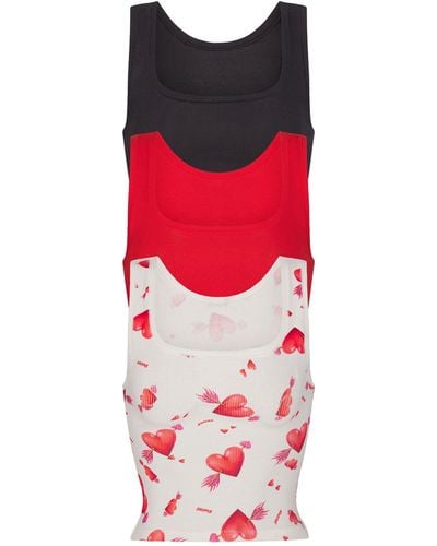 Skims Tank Top 3-pack - Red