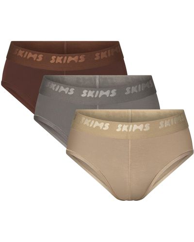 Skims 3-pack Brief - Brown