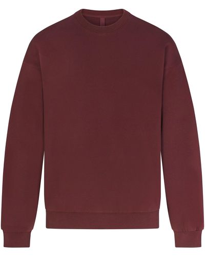 Skims Relaxed Crewneck - Red