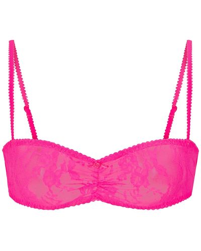 Skims Sleepover Lace Bralette - Pink