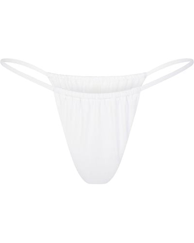 Skims String Bikini Bottom - White