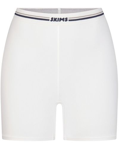 Skims Logo Bike Short - White