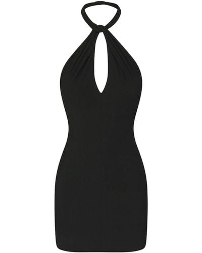 Skims Halter Mini Dress - Black