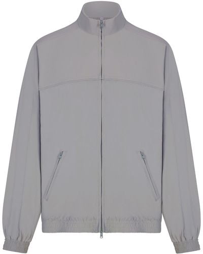 Skims Woven Nylon Oversized Jacket - Gray