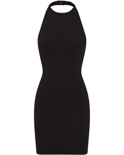 Skims Halter Mini Dress - Black
