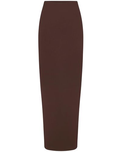 Skims Long Skirt - Brown