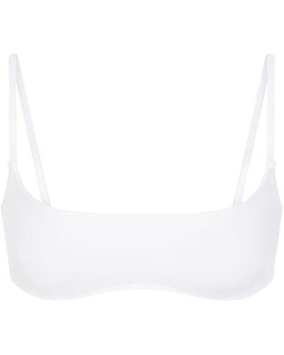 Skims Micro Scoop Bikini Top - White