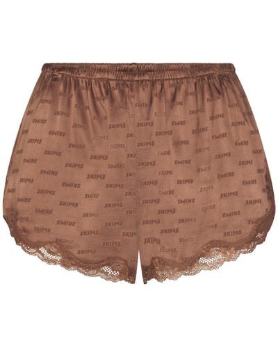 Skims Lace Short - Brown