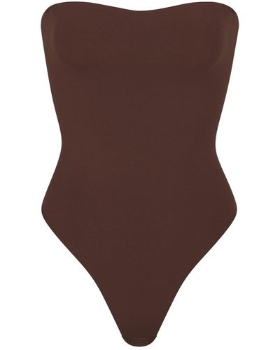 Skims Strapless Bodysuit - Brown