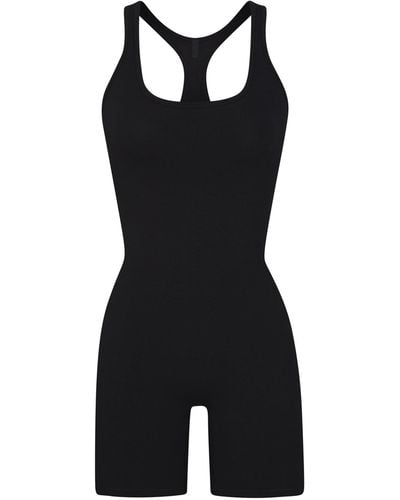 Skims Mid Thigh Onesie (bodysuit) - Black