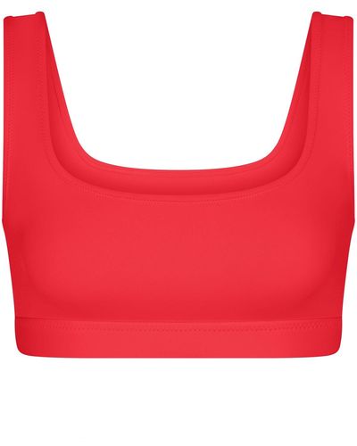 Skims Tank Bikini Top - Red