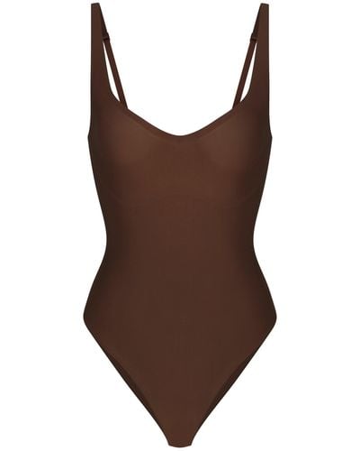 Skims Brief Bodysuit - Brown