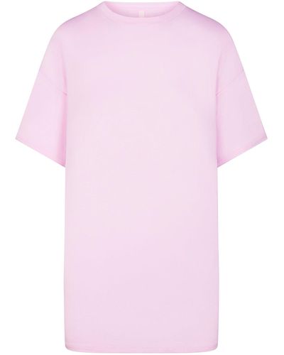 Skims Sleep T-shirt Mini Dress - Pink