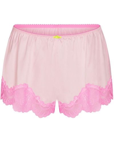 Skims Lace Tap Short - Pink