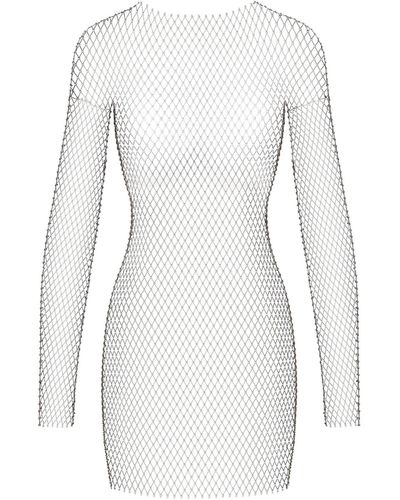 Skims Long Sleeve Mini Dress - White