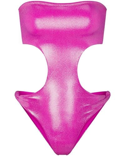 Skims Strapless Cut Out Monokini - Purple
