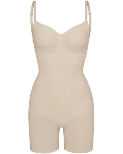 Skims Low Back Mid Thigh Bodysuit - Natural