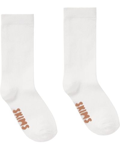 Skims Everyday Crew Socks - White