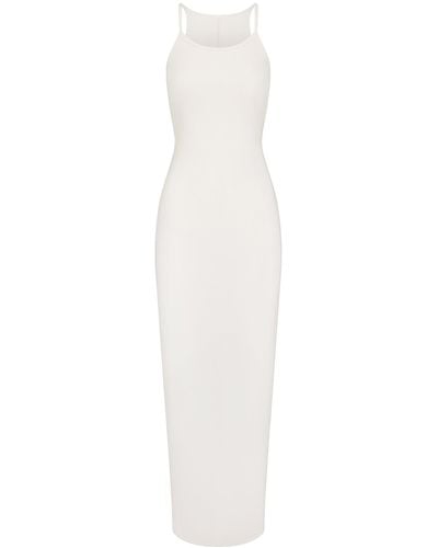 Skims Long Cami Dress - White