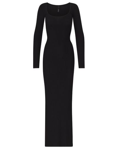 Skims Petite Long Sleeve Dress - Black