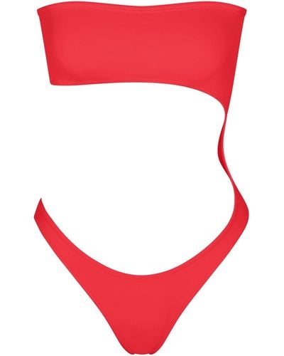 Skims Strapless Monokini - Red