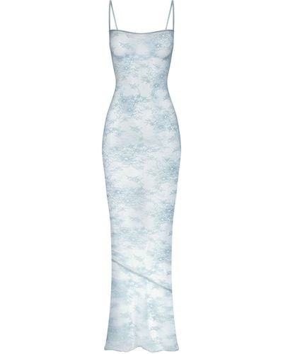 Skims Cami Top Long Dress - Blue