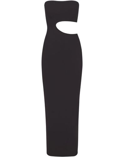 Skims Cut Out Long Dress - Black