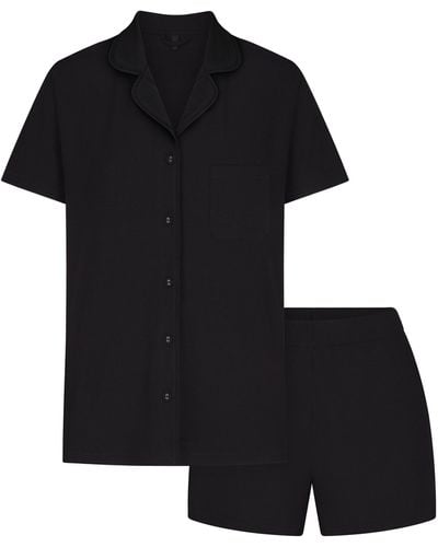 Skims Short Pajama Set - Black