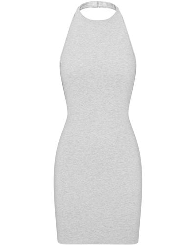Skims Halter Mini Dress - White