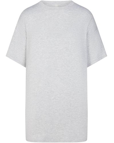 Skims Sleep T-shirt Mini Dress - White