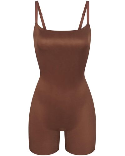 Skims Low Back Mid Thigh Bodysuit - Brown