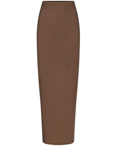 Skims Long Skirt - Brown