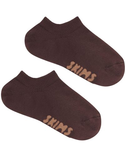 Skims Everyday Ankle Socks - Brown