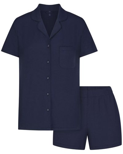 Skims Short Pajama Set - Blue
