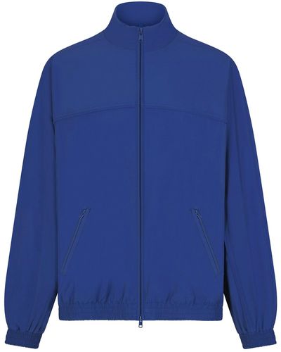 Skims Woven Nylon Oversized Jacket - Blue