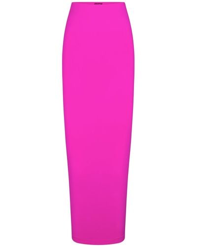 Skims Long Tube Skirt - Pink